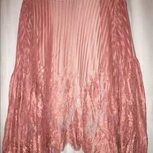 Lace detailed cardigan with flare sleeves